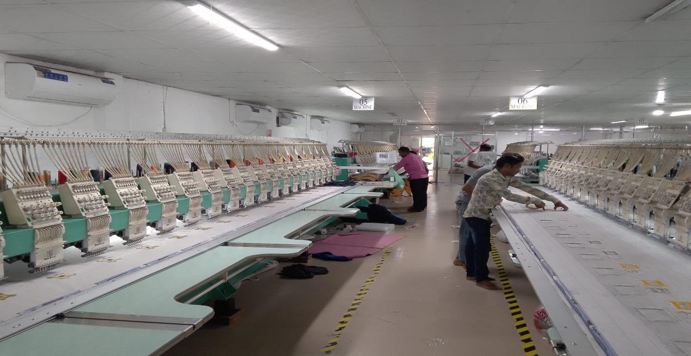 Embroidery department at Minar Group
