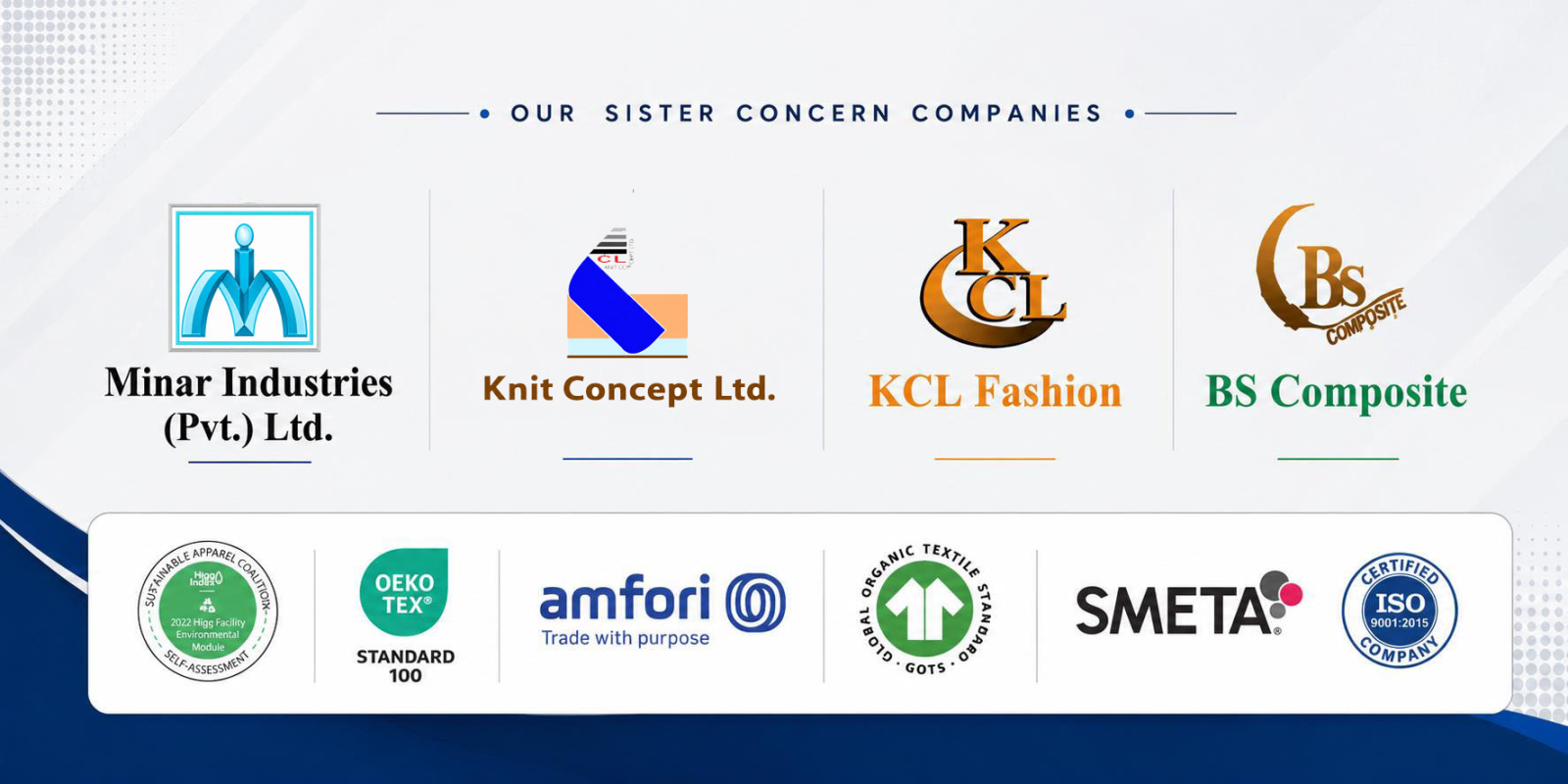 Minar Group sister concern companies and certifications